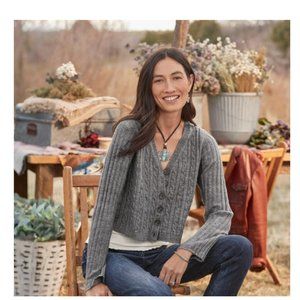 Sundance Catalog Cable Cardigan